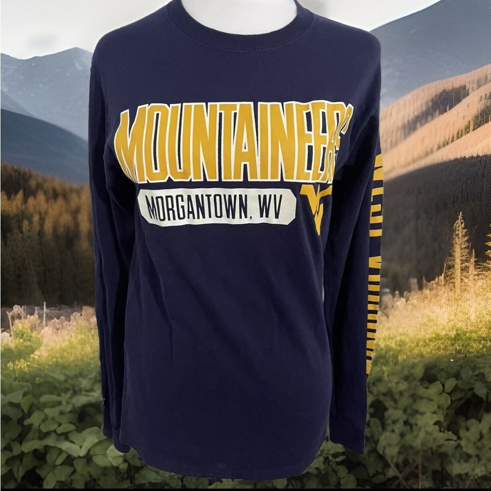 Russell Athletic Mountaineers Navy Long Sleeve Tee